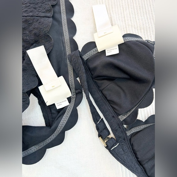 ✨Host Pick✨ KATE SPADE NEW YORK Marina Piccola Scallop Textured Triangle Bikini - Picture 14 of 16